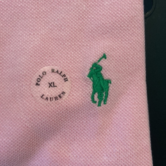 NEW Pink Ralph Lauren POLO Shirt Men's Short Sleeve Sz. XL,S,M - Picture 5 of 9